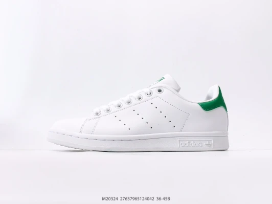 Adidas Stan Smith Sneakers White Green Leather Low Top M20324