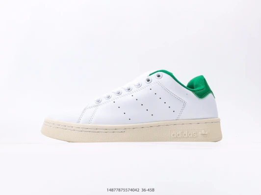 Adidas Stan Smith Sneakers White Green Leather Low Top