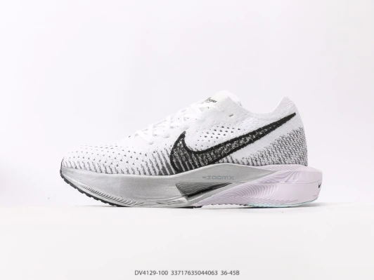 Nike Running Shoes White Black Knit Swoosh Logo DV4129-100