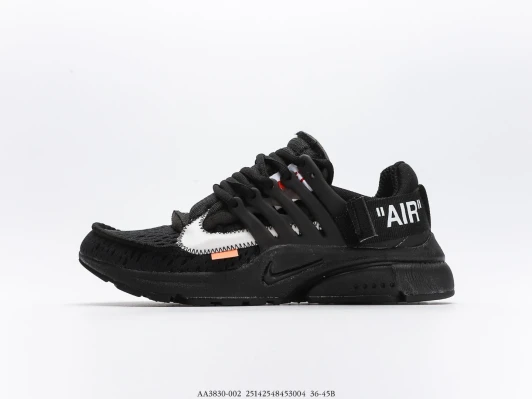 Nike Air Presto Off-White Black Mesh Sneakers AA3830-002