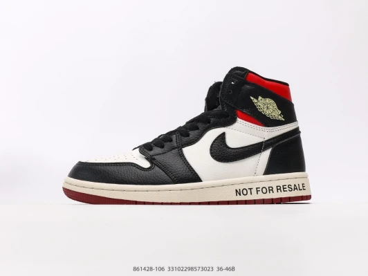 Air Jordan 1 High OG Not For Resale Sneakers Black White Red
