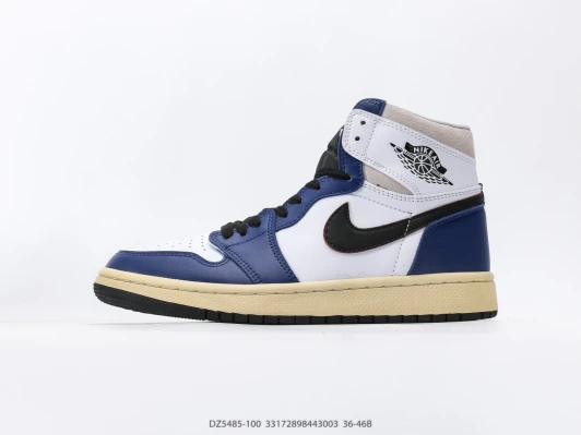 Jordan 1 High OG Sneakers White Blue Leather High-Top DZ5485-100