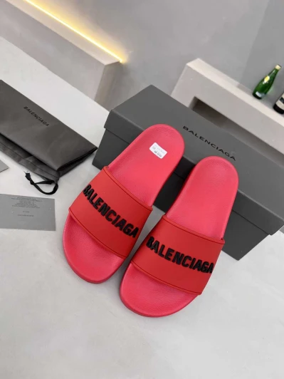 Balenciaga Slides Red Rubber B8128
