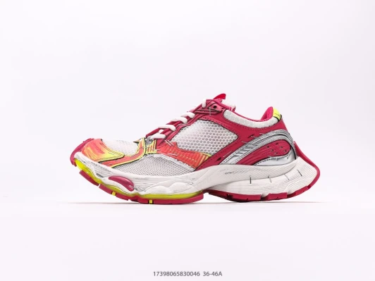 Balenciaga Speed Trainer Pink Mesh Athletic Shoes