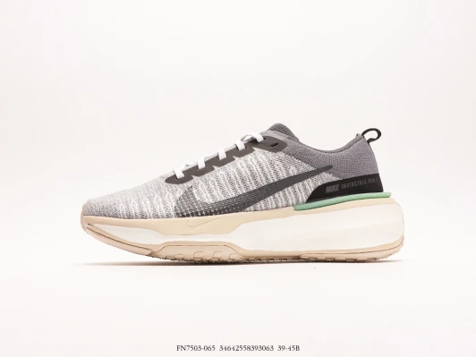 Nike Running Shoes Grey Knit Lace-Up FN7503-065