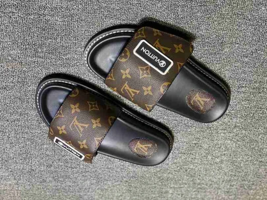 Louis Vuitton Monogram Slides Brown 2