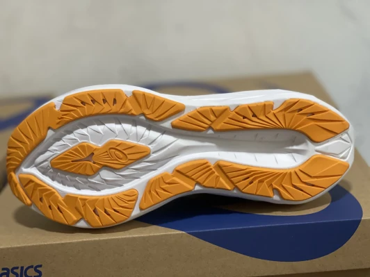Asics Running Shoes White Orange Mesh 2