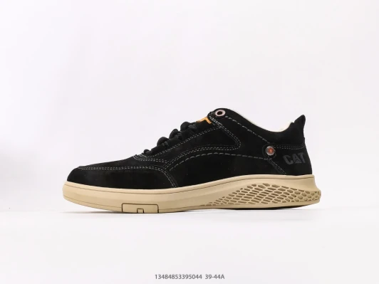 CAT Casual Sneakers Black Suede Contrast Stitching DZ1847-114