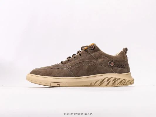 CAT Suede Casual Shoes Brown Low-Top Sneakers DZ1847-106