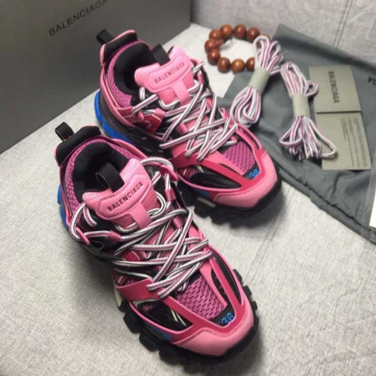Balenciaga Track Sneakers Pink Mesh Rubber