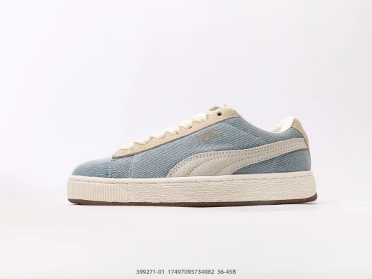 Puma Suede Platform Denim Sneakers Light Blue