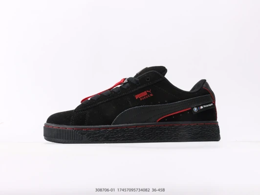 Puma Suede BMW Motorsport Black Platform Sneakers