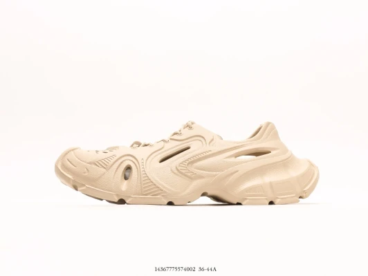Unbranded Clogs Beige Synthetic Distinctive Cutouts