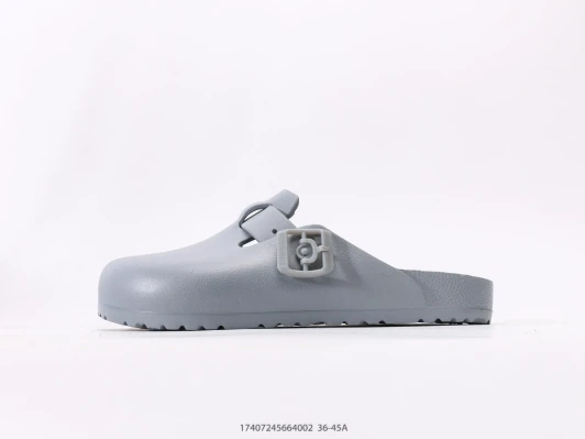 Birkenstock Mules Grey EVA Clog With Buckle