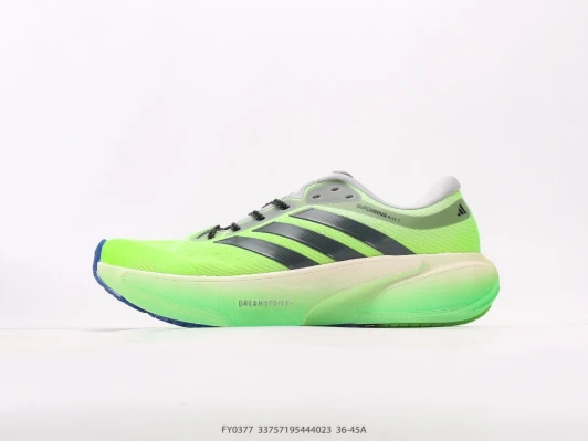 Adidas Running Shoes Lime Green Mesh Lace-Up FY0377