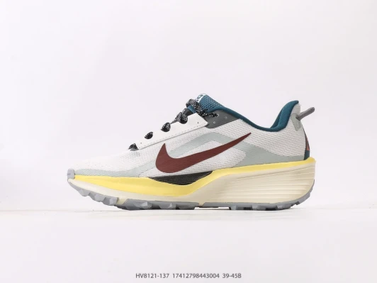 Nike Trail Running Shoes White Burgundy Yellow HV8121-137