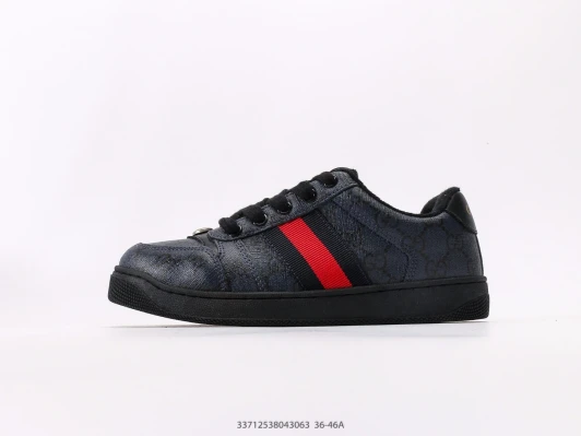 Gucci Canvas Sneakers Blue Red Stripe Logo IF7913