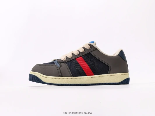 Gucci Sneakers Grey Red Blue Web