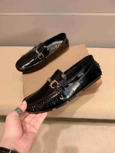 Dolce & Gabbana Black Patent Leather Horsebit Loafers