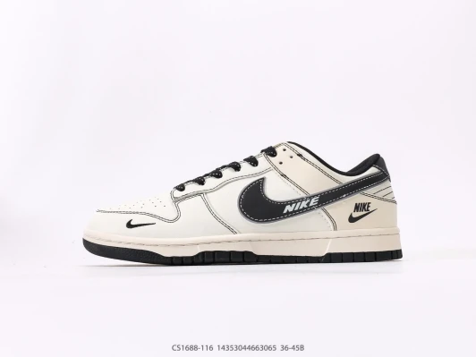 Nike Dunk Low Off-White Cream Black Sneakers GS1688-116