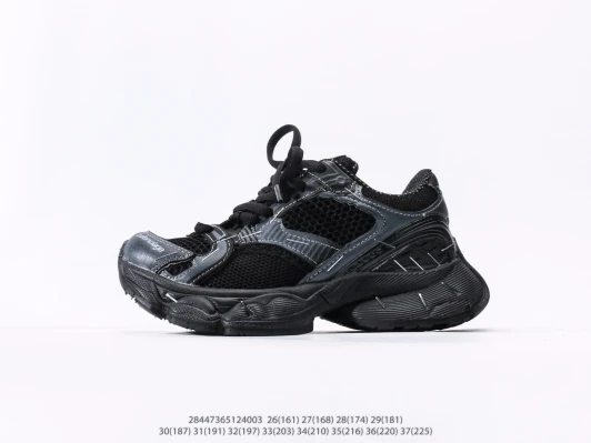 Balenciaga Athletic Shoes Black Mesh Trainers KJ599044