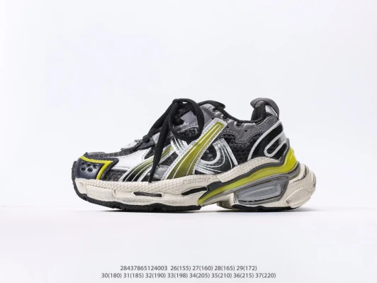 Balenciaga Runner Sneakers Grey Yellow