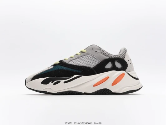Adidas Running Shoes Grey Black Orange Mesh Suede B75571 Adidas Running Shoes Grey Black Orange Mesh Suede B75571