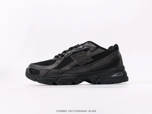 New Balance Sneakers Black Mesh Synthetic