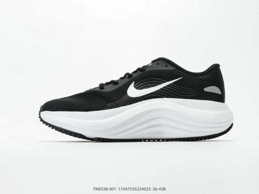 Nike Running Shoes Black White Swoosh Mesh FN0338-001