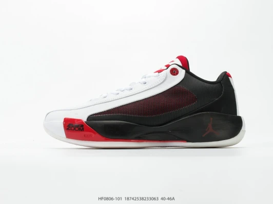 Jordan Sneakers White Black Red Mesh Low Top HF0819-003