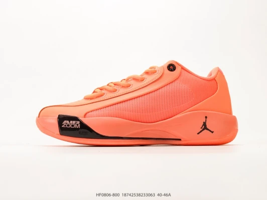 Jordan Low Top Sneakers Orange Mesh Air Zoom