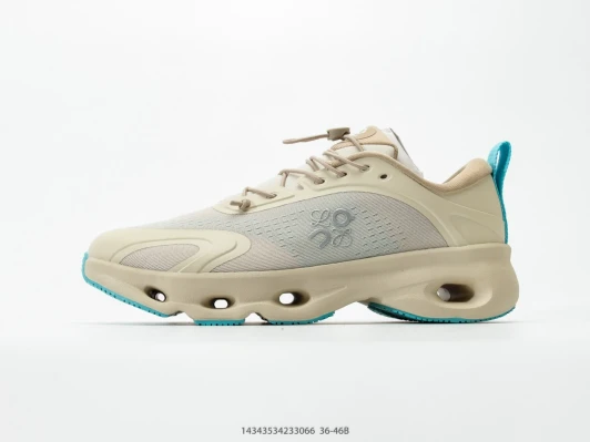Loewe Athletic Shoes Beige Mesh Lace-Up Chunky Sole DD1875-2