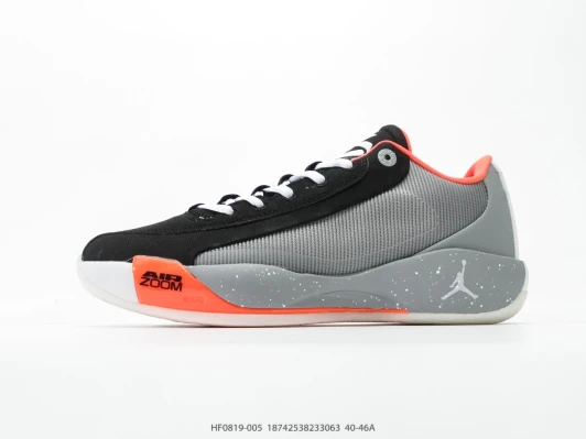 Jordan Sneakers Black Grey Orange Air Zoom HF0819-005