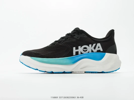 Hoka Running Shoes Black Mesh Blue White