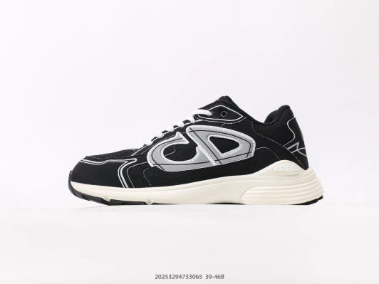 Dior B30 Sneaker Black White Mesh Leather DV3464-002