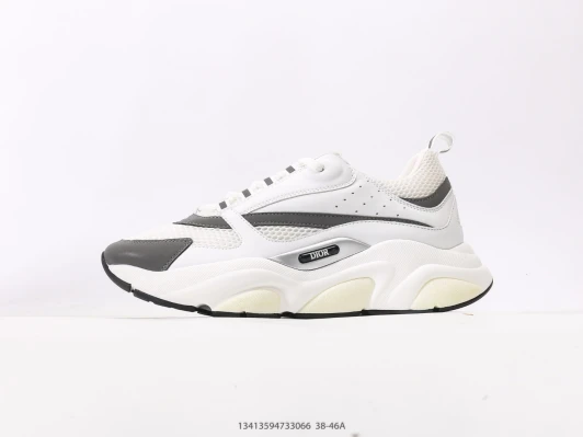 Dior Sneakers White Grey Leather Mesh DM1602-116