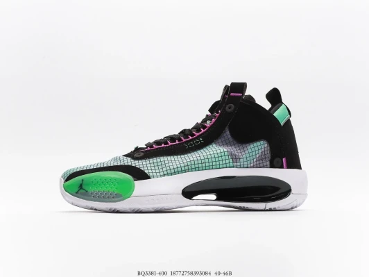 Jordan Basketball Shoes Black Teal Pink Synthetic BQ3381-400