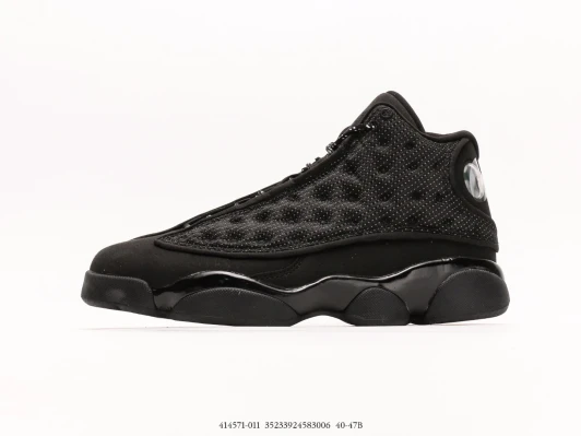 Air Jordan 13 Basketball Shoes Black Suede Padded Ankle 414571-011