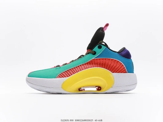 Jordan Basketball Shoes Teal Red Yellow Purple DJ2831-300