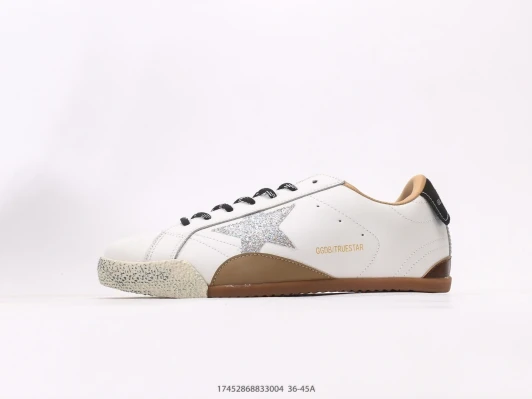 Golden Goose Sneakers White Glitter Star Lace-Up DV0830-102