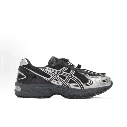 Asics Gel-Kayano 14 Black Silver Mesh Sneakers
