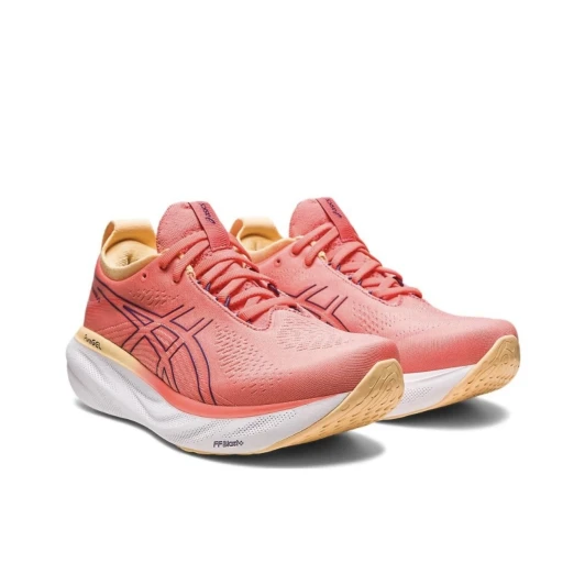Asics Running Shoes Pink Synthetic Mesh Asics Running Shoes Pink Synthetic Mesh