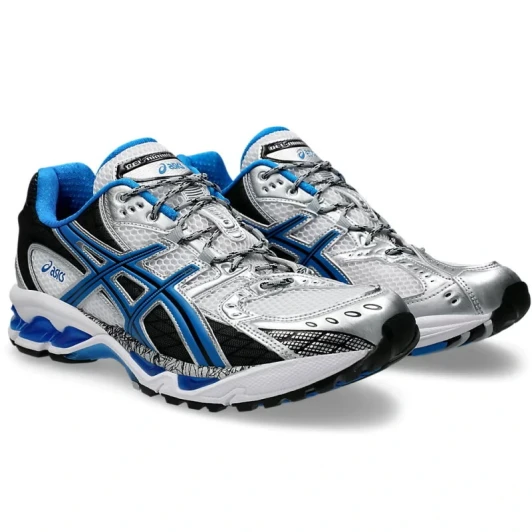 Asics Gel-Nimbus Running Shoes Silver Blue Mesh