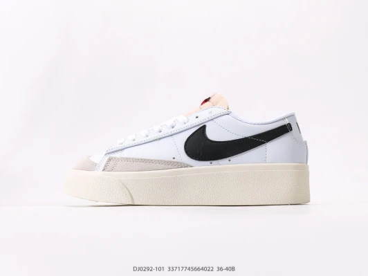 Nike Blazer Low Platform White Suede Sneakers DJ0292-101