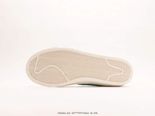 Nike Blazer Low Platform Cream Green Suede Sneakers DX6064-161