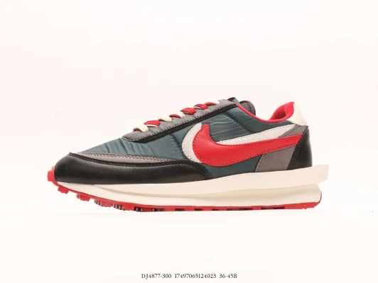 Nike Sacai Waffle Sneakers Green Red White DJ4877-300
