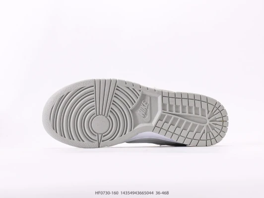 Nike Dunk Low Grey White Leather Sneakers HF0730-160
