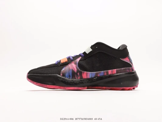Nike Basketball Shoes Black Pink Tie-Dye Swoosh DZ2944-006