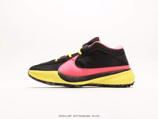 Nike Sneakers Black Pink Yellow Synthetic Rubber DX4985