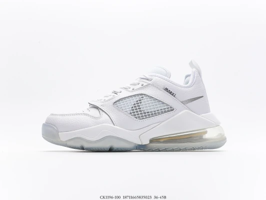 Jordan Sneakers White Leather Mesh Air Unit MARS Branding CK1196-100